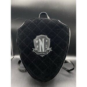Killstar Backpack Wednesday Addams “No Friends” Black Nevermore Crest